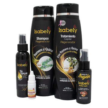 Isabely Ultra-Growth Kit (Shampoo + Treatment + Oil + Tea + Cocktail)
