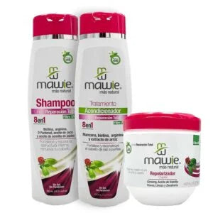 KIT REPARACION TOTAL 8EN1 (SHAMPOO+TRATAMIENTO+REPOLARIZADOR 450ML)