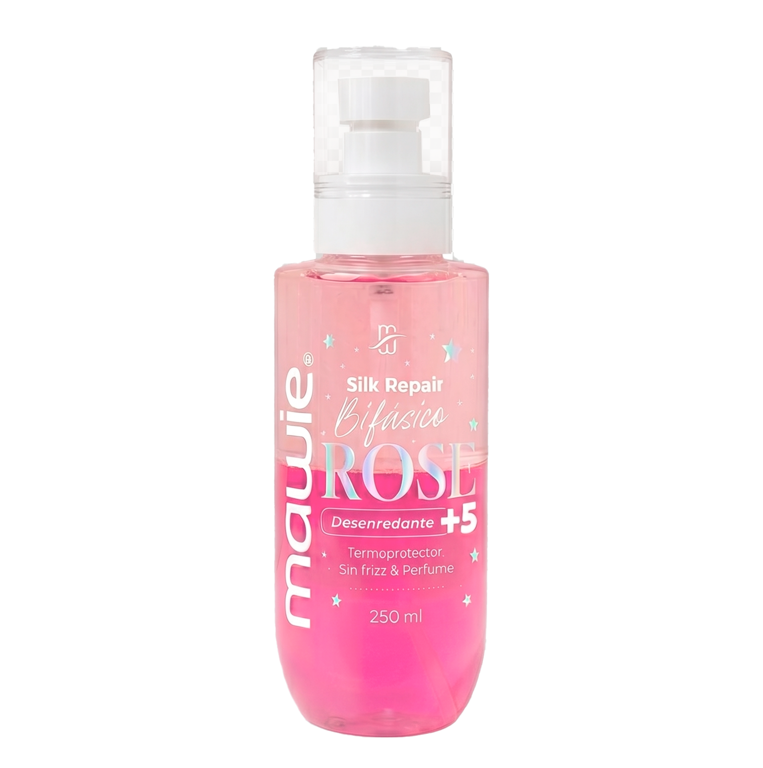 SILK REPAIR BIFASICO ROSE- MAWIE (250ML) (PERFUME,DESENREDANTE Y TERMOPROTECTOR)